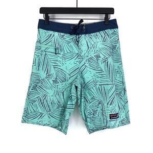 PATAGONIA Stretch Wavefarer Boardshorts Rain Fern Speckle Vjosa Green 30